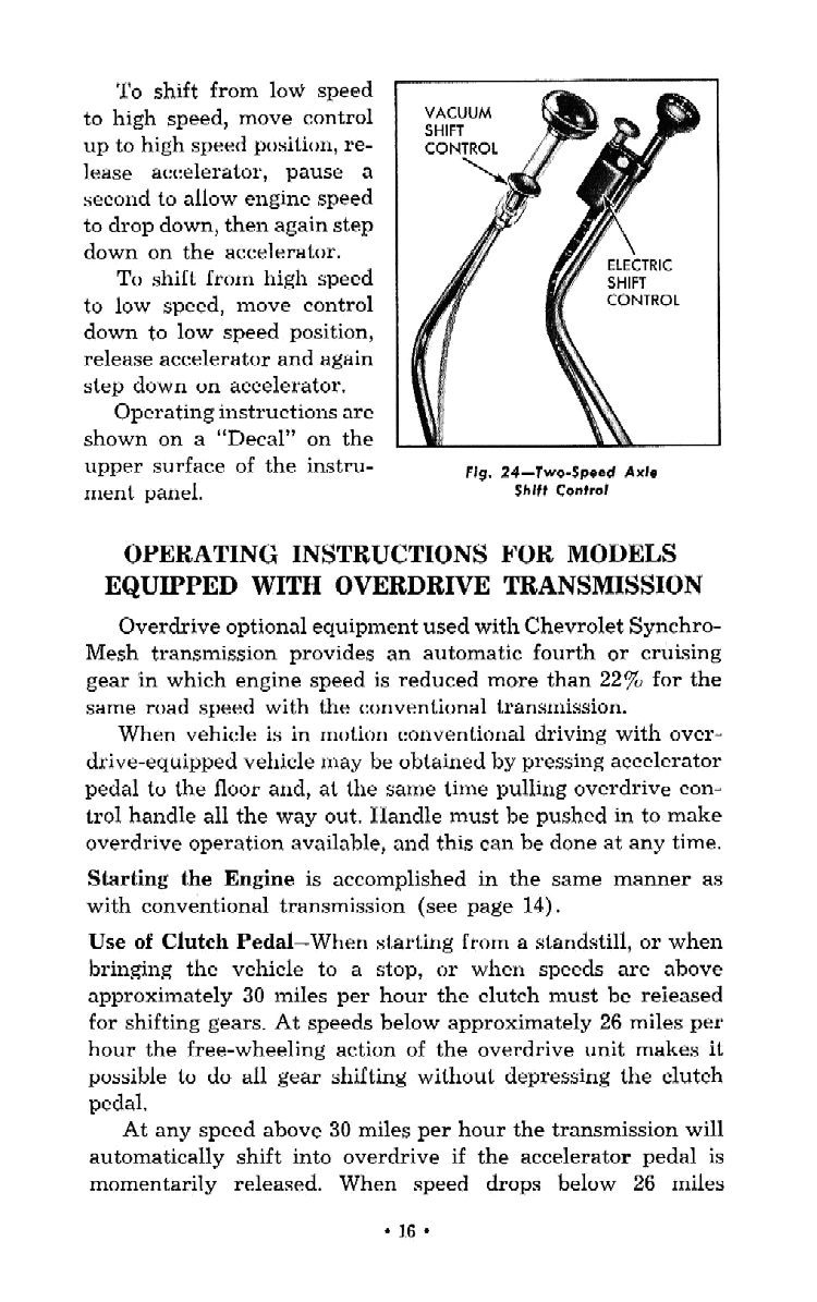 1956 Chevrolet Trucks Operators Manual Page 43